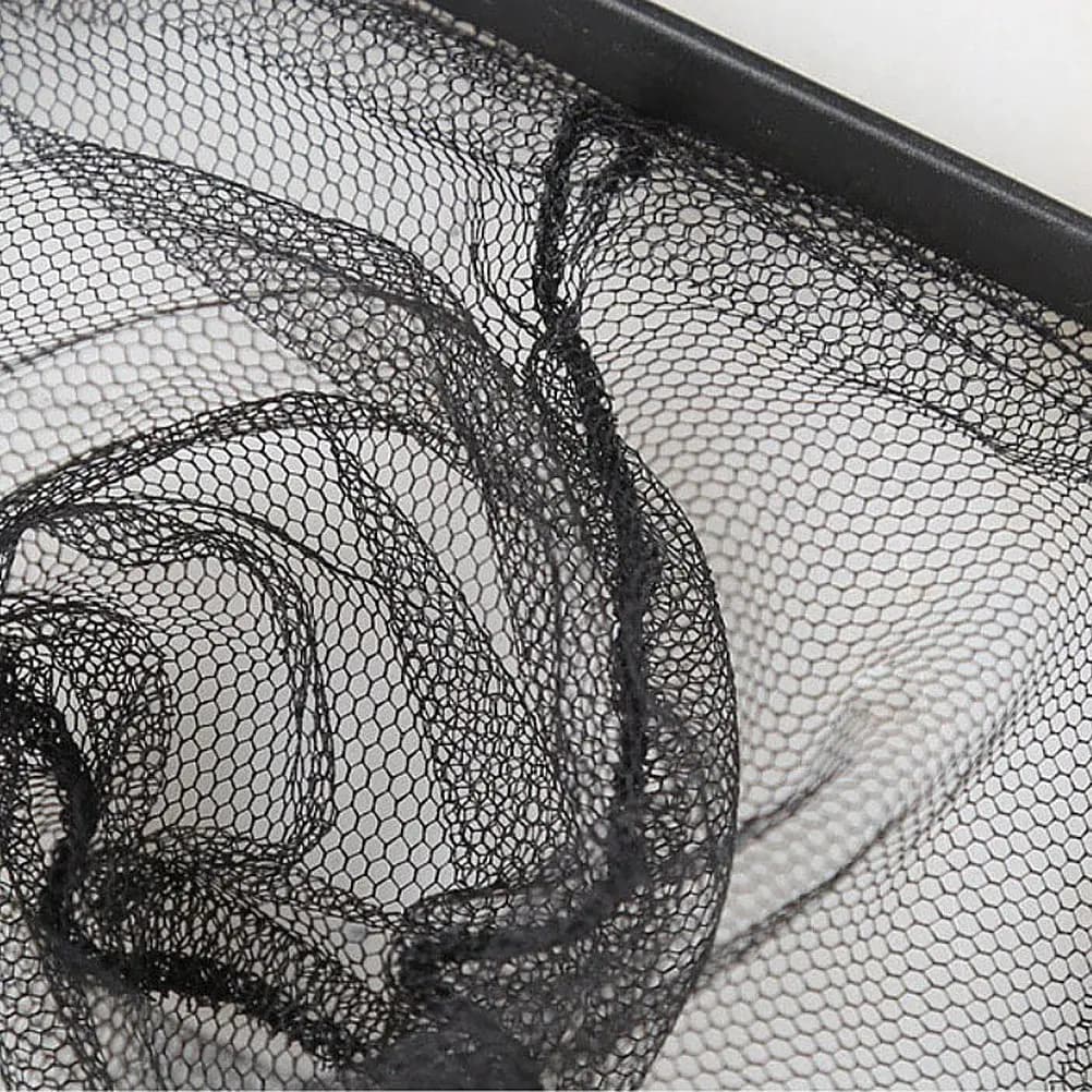Set di 3 Reti da Pesca in Nylon Resistenti allo Strappo con Manico Lungo, Rete Morbida Portatile per Pescare Pesci e Gamberetti