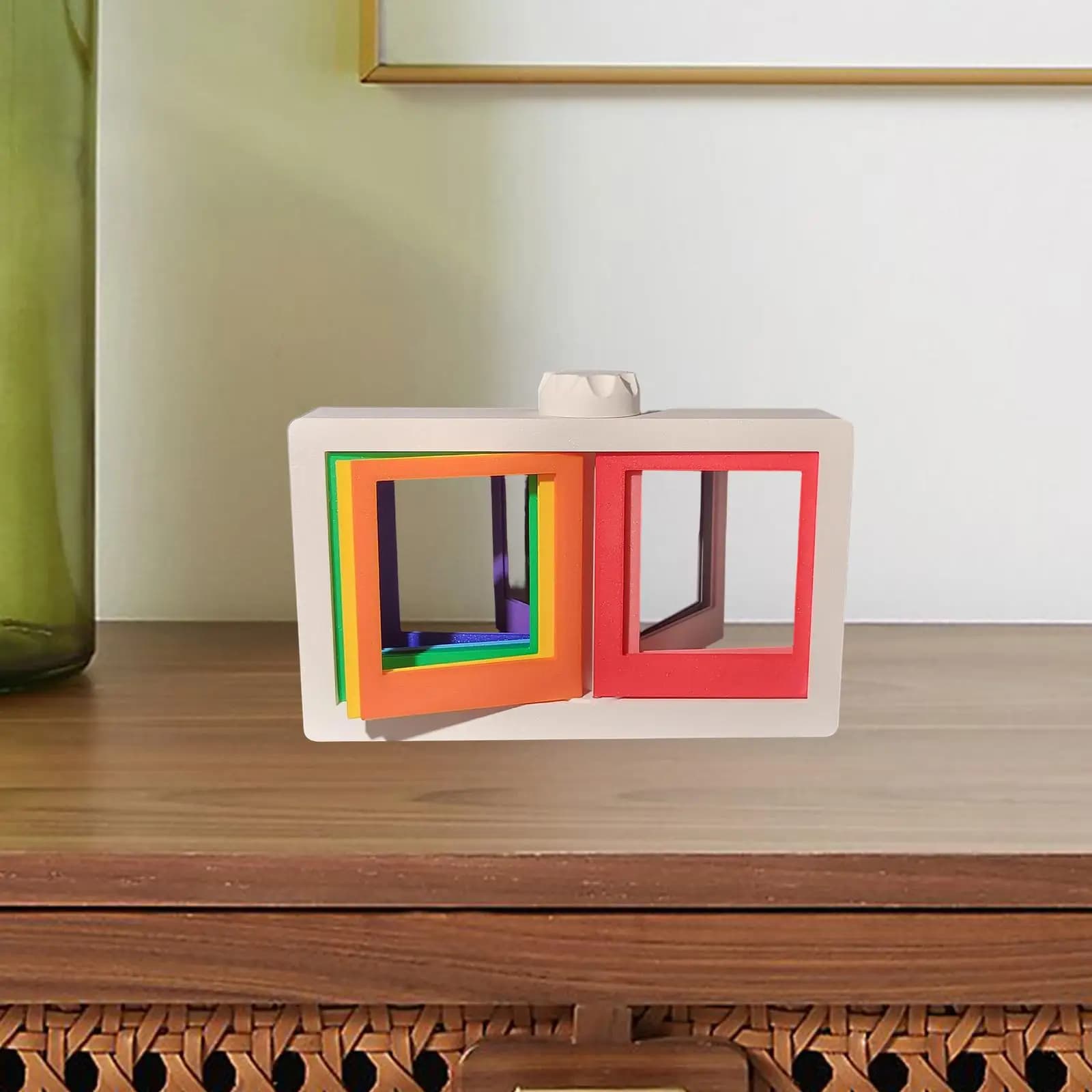 Photo Frame Table Girevole, Frame Table Photo Frame for Home, Porta Tickets, Camera Commemorative Frame, Bedroom, Marriage, Mom