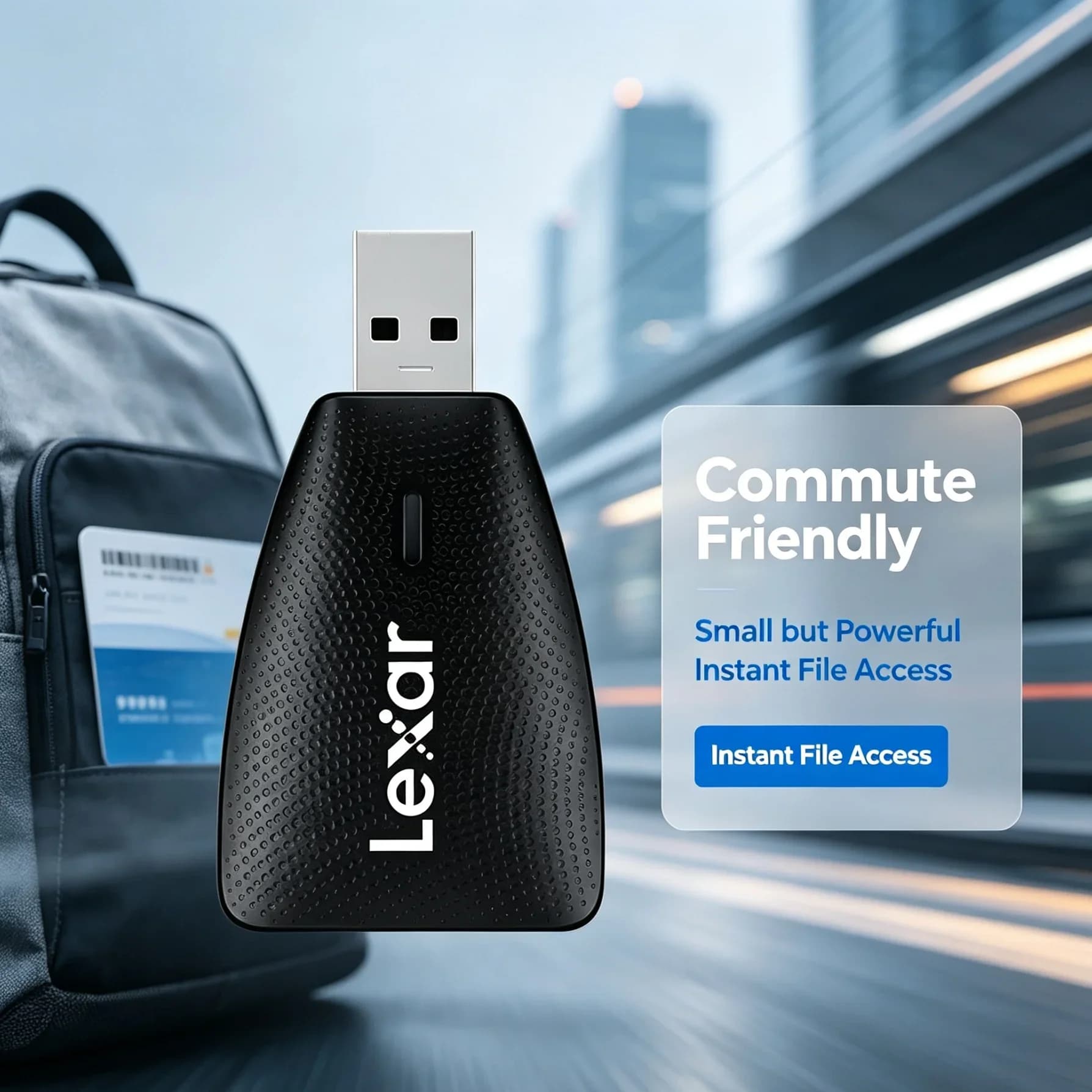 Audio Equipment Card Reader Lexar USB 3.1 SD TF Dual Slot Adapter Fast Music Sample Import for Podcast Recording Studio Computer