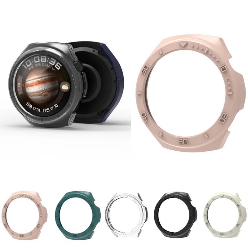 PC Hard Edge Shell Frame Protector Bezel Ring Case per Huawei Watch 4 Pro 48mm/46mm Cover protettiva in scala accessori intelligenti
