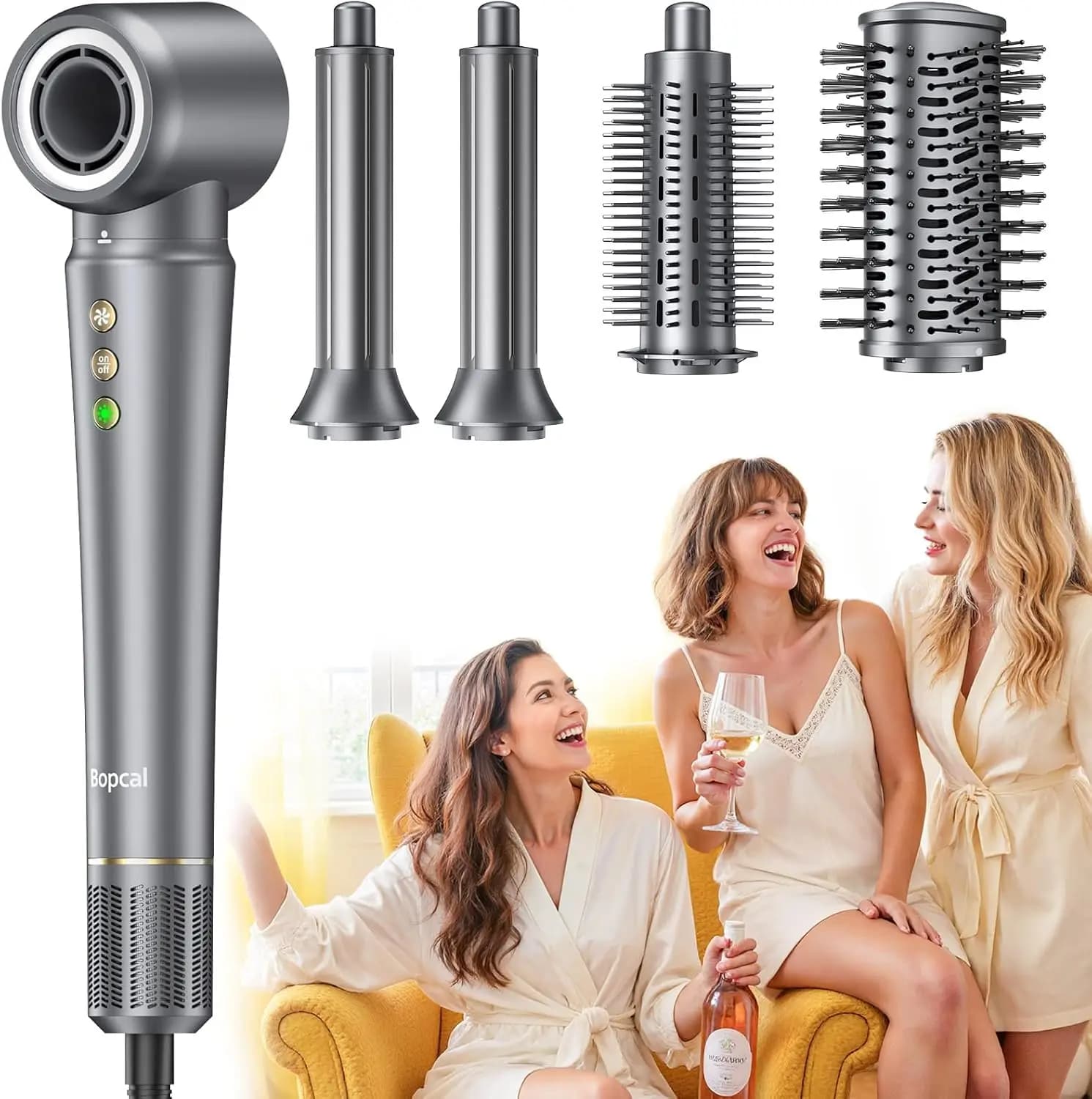 Hair dryer 5 in 1 Styler for high speed hair from 160000 rpm for multipurpose styler fast drying with automatic curling iron for women