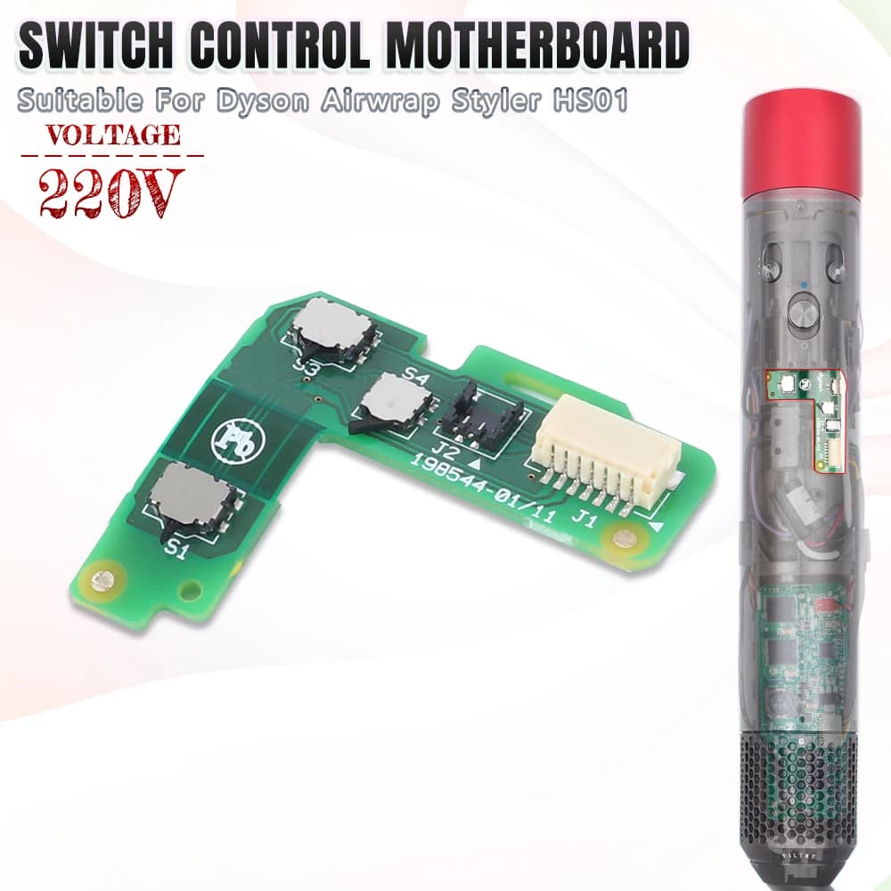 Replacement of switch control motherboard for 220V Dyson Airwrap Styler HS01 Accessories for iron hair curler On-off motherboard for iron hair curler