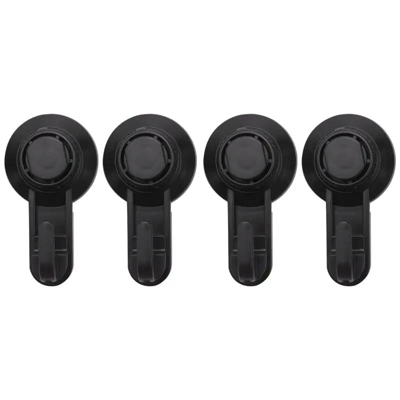 ABLU-4 Pack Vacuum Suction Cup Hooks,Powerful Suction Cup Towel Hooks For Window Glass Bathroom Kitchen Bathroom Shower
