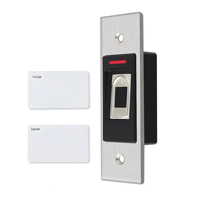 Tastiera di Controllo Accessi con Impronta Digitale in Metallo, Lettore RFID 125Khz Impermeabile IP68, Design Integrato per Apertura Porte di Sicurezza