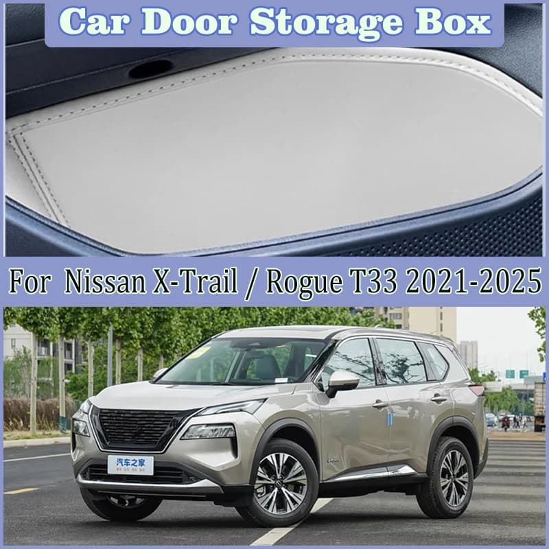 Scatola portaoggetti per interni auto per Nissan X-Trail T33 e Power Rogue 2021-2025, tappetini per fessure porta auto, cuscinetti portaoggetti per vano portaoggetti