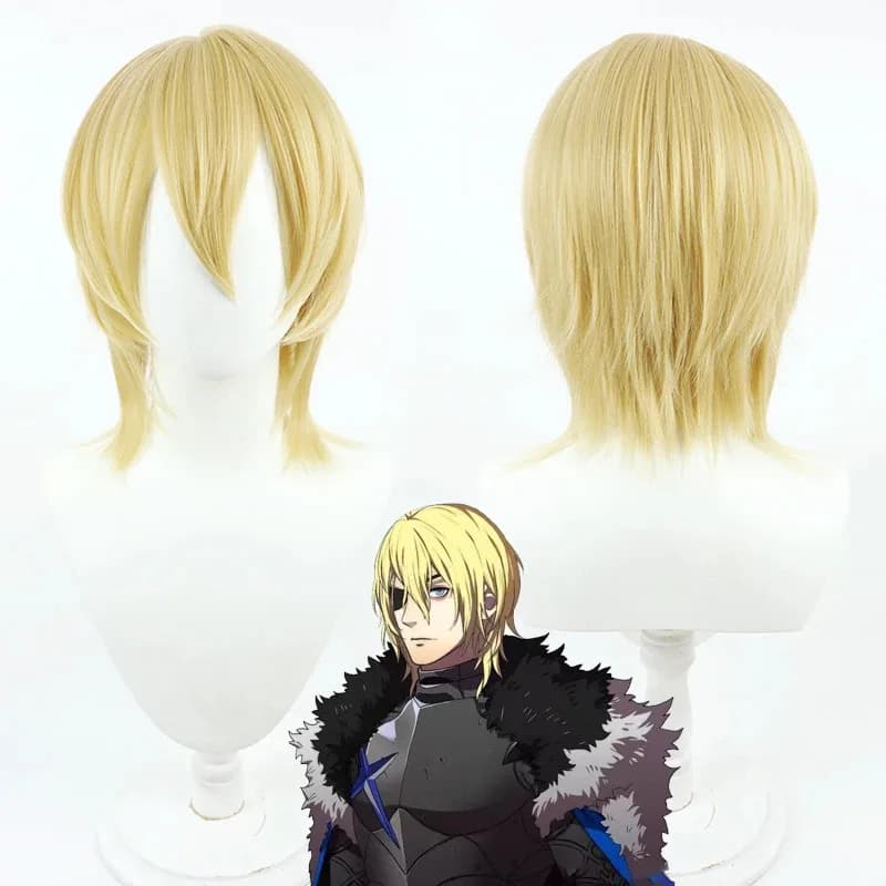 NewGAME Fire Emblem: Parrucca cosplay di tre case Dimitri Alexandre Capelli resistenti al calore Parrucca per giochi di ruolo di Halloween2025c;5,v'8.d;