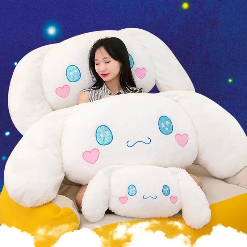70/90/110/130 centimetri Aoger Cinnamoroll Peluche Bambola Giocattoli Kawaii Cartoon Auto Poggiatesta Cuscino Peluche Cuscino Schienale Regali Di Compleanno