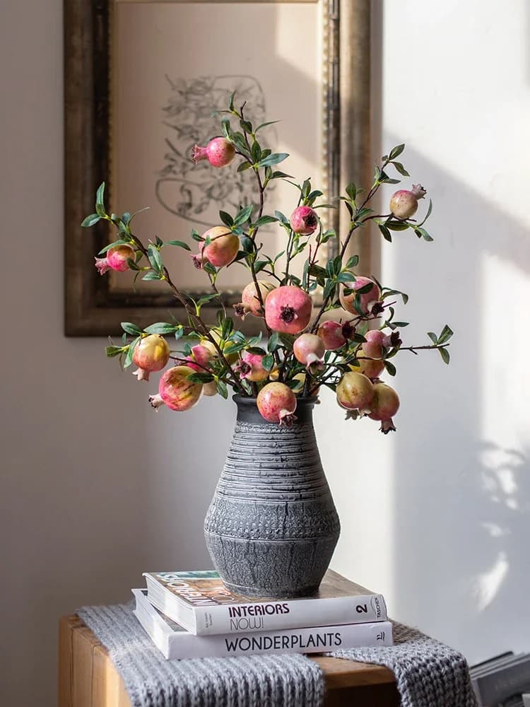 Simulation flower pomegranate fruit decorative ornament, many seeds and many blessings, meaning flower arrangement