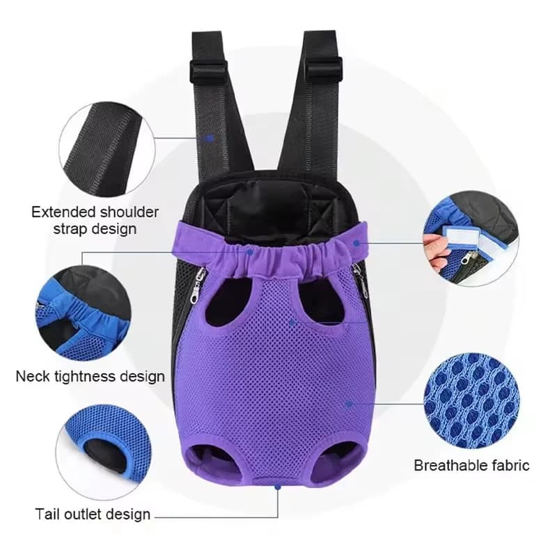 Breathable Mesh Pet Carrier Backpack Hands-Free Front Dog Cat Carrier for Outdoor Travel Hiking Small Puppy Kitten Hot Selling I