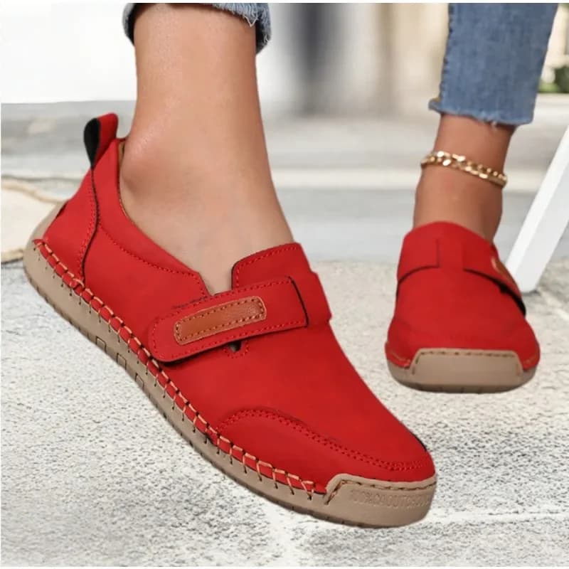 Scarpe casual sportive da donna Mocassini da esterno morbidi e confortevoli con suola piatta Mocassini cuciti Slip on Balletto per scarpe da infermiera da donna