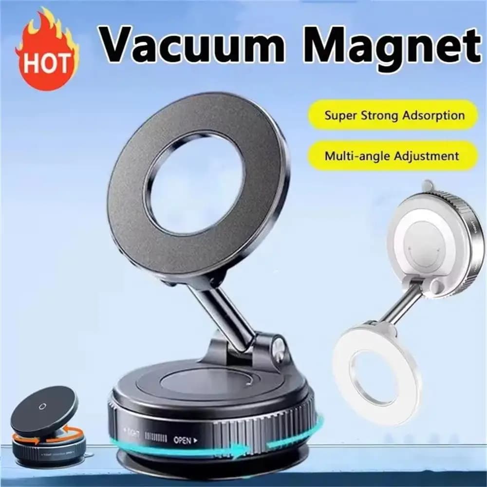 Supporto Magnetico per Auto con Regolazione Multi-Angolo, Forte Attrazione Magnetica, Pieghevole, Versione Aggiornata per Navigazione e Telefono