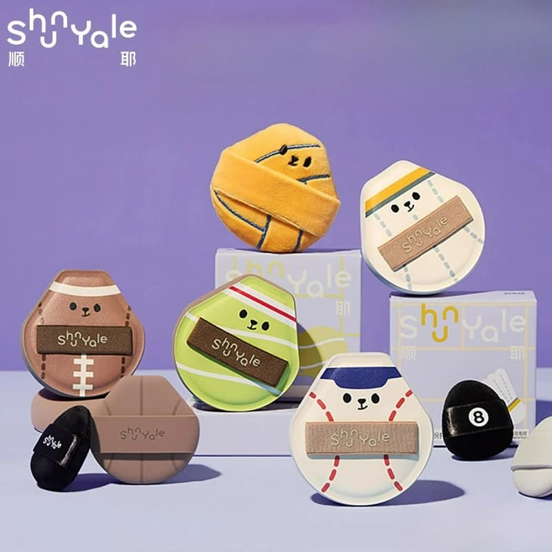 ShunYale Cotton Candy Makeup puff Thick Soft Sponge Air Cushion Powder Puffs Foundation Concealer Dry and Wet Makeup Tool