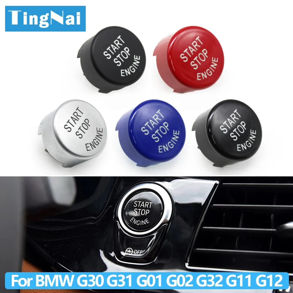 Auto Motore Start Stop Pulsante Interruttore di Copertura Per BMW 1 5 6 7 X3 X4 Serie GT F52 G30 G31 G01 G02 G32 G11 G12 F97 F98
