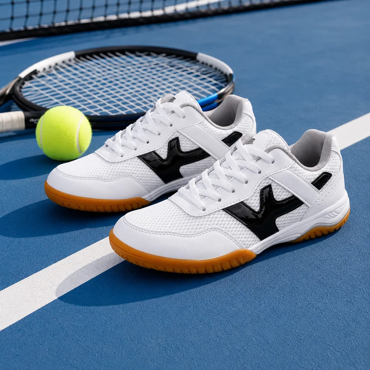 Scarpe Professionali da Badminton per Uomo, Sneakers Sportive Traspiranti per Tennis da Tavolo, Pallavolo e Ping Pong