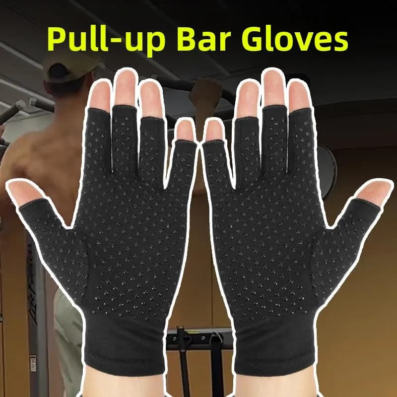 Anti-slip Gloves and Human Care Resistants, Gym Training Hands Protection, for Suspended Bar, Tractions and Weight Lift