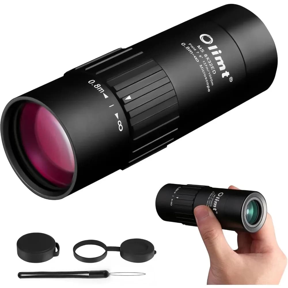 Monocolo Compatto 8x32 per Adulti, Mini Telescopio Portatile