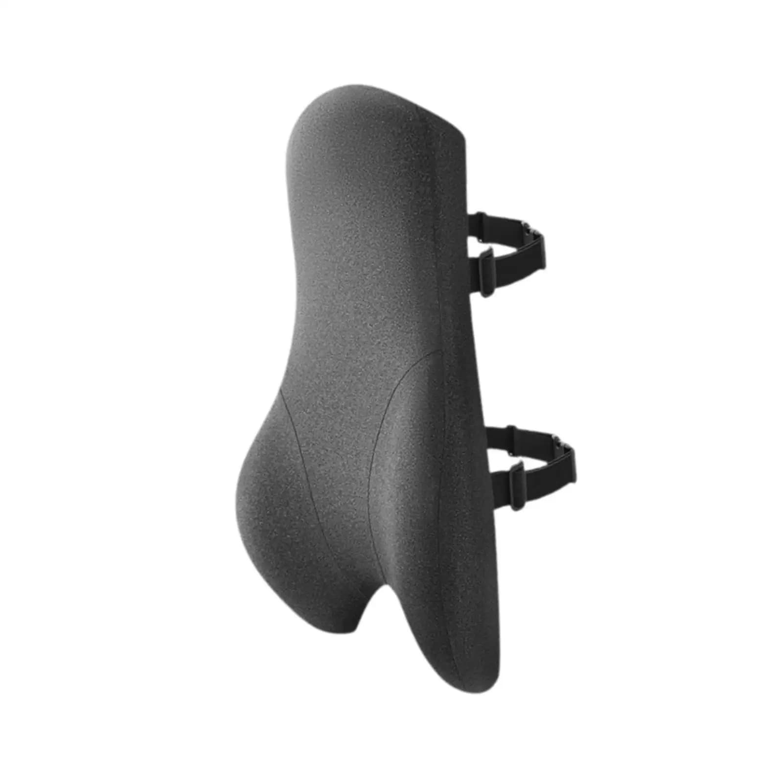 Cuscino per schienale per sedia Cuscino ortopedico in memory foam Cinghie regolabili per sedia da scrivania da ufficio Letto per auto Comfort ergonomico