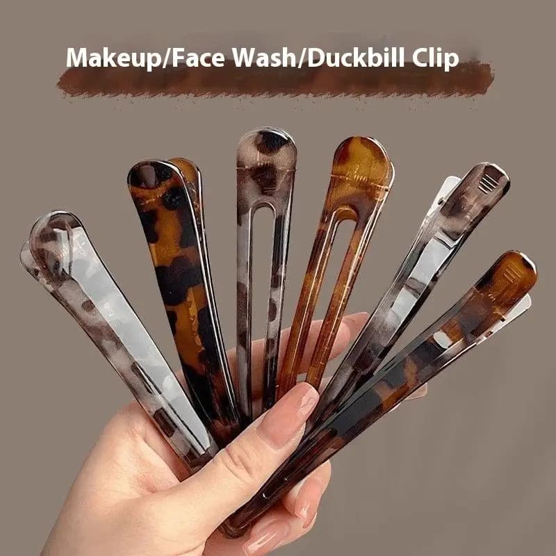 Grandi fermagli per capelli in acrilico da 12 cm con stampa leopardata per donne, fermagli a becco d'anatra, fermagli per frangia, forcine per capelli per ragazze, accessori sexy per capelli
