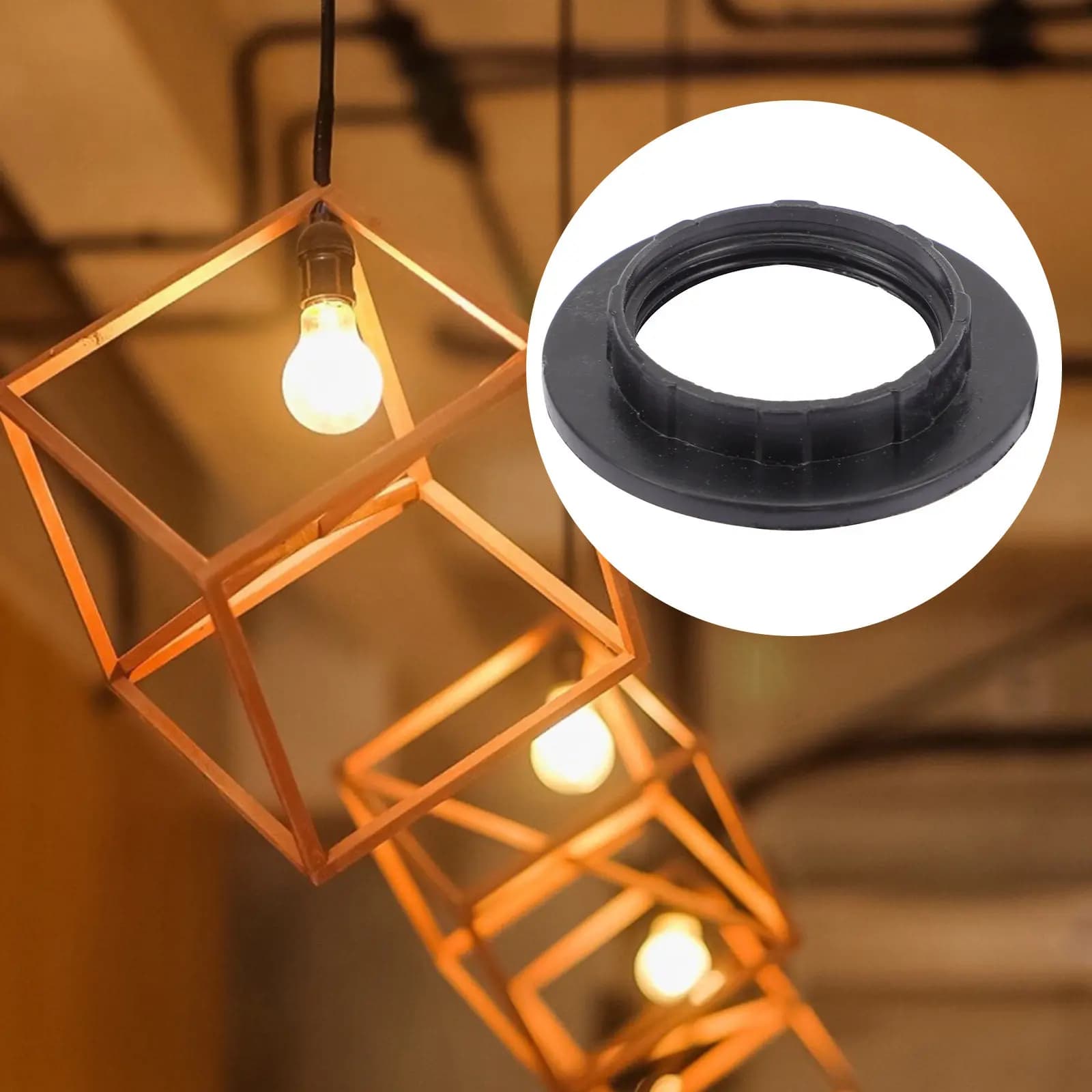 40 Pezzi Anelli per Portalampada in Plastica, Accessori Sostituibili per Illuminazione Domestica, Forte Isolamento Termico