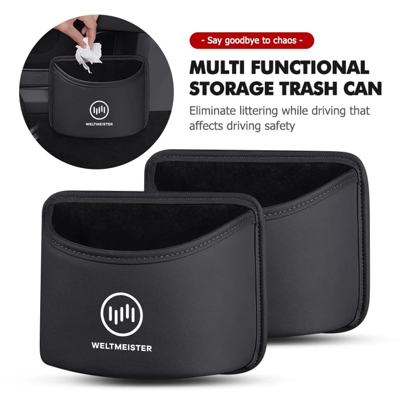 Car Door Hanging Garbage Bin Trash Can Storage Bag For Weltmeister W6 ACE EX5 E5 ex6 plus ex5z w6pro 2019 2020 2021 2022