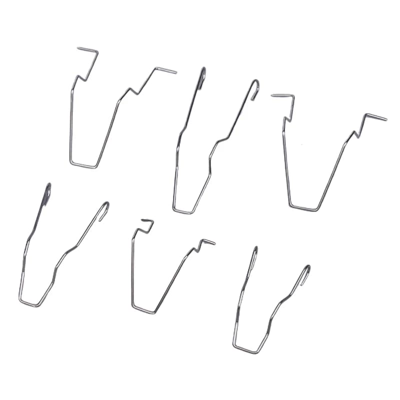 6 Pieces Metal Spring Clips for Car Lights H1 H3 H4 H7, Lamp Fissage Clips