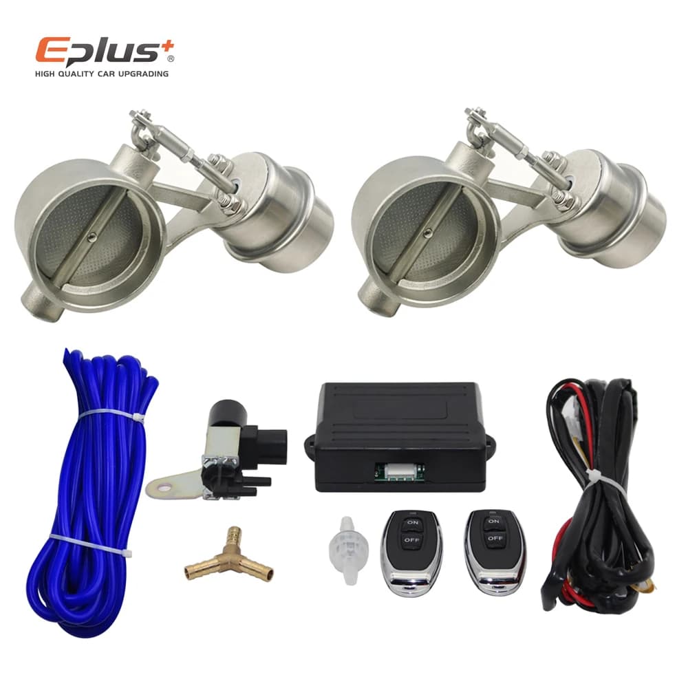 Set di valvole di controllo del tubo di scarico dell'auto Dispositivo di controllo del vuoto Kit remoto Interruttore del controller Universale 51 63 76MM