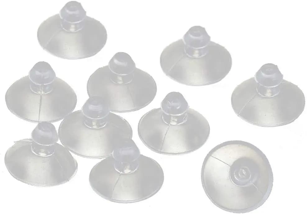 Ventose trasparenti da 18 mm per mobili in vetro, confezione da 10 cuscinetti anti-collisione senza ganci