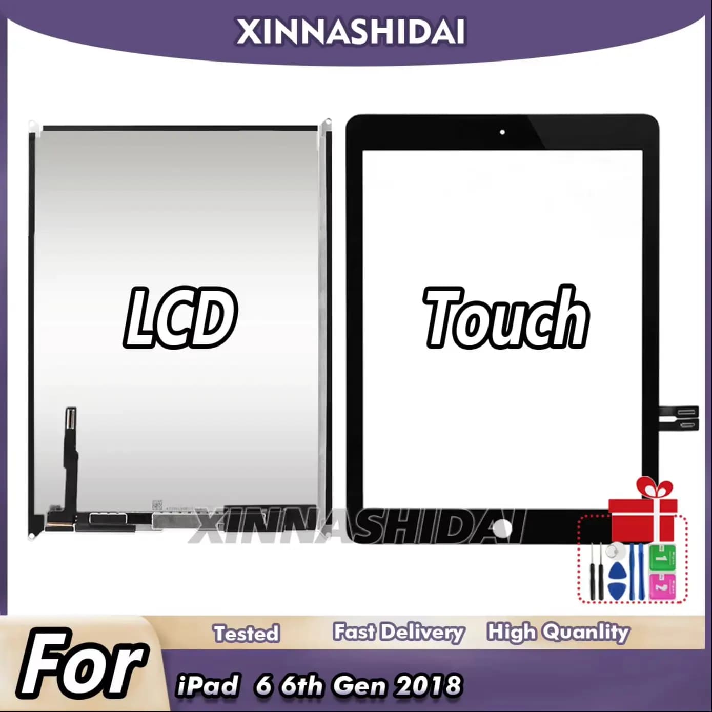 Per iPad 2018 A1893 A1954 Pannello Touch Screen Digitizer Display LCD Per iPad 6 6a generazione 2018 A1893 A1954