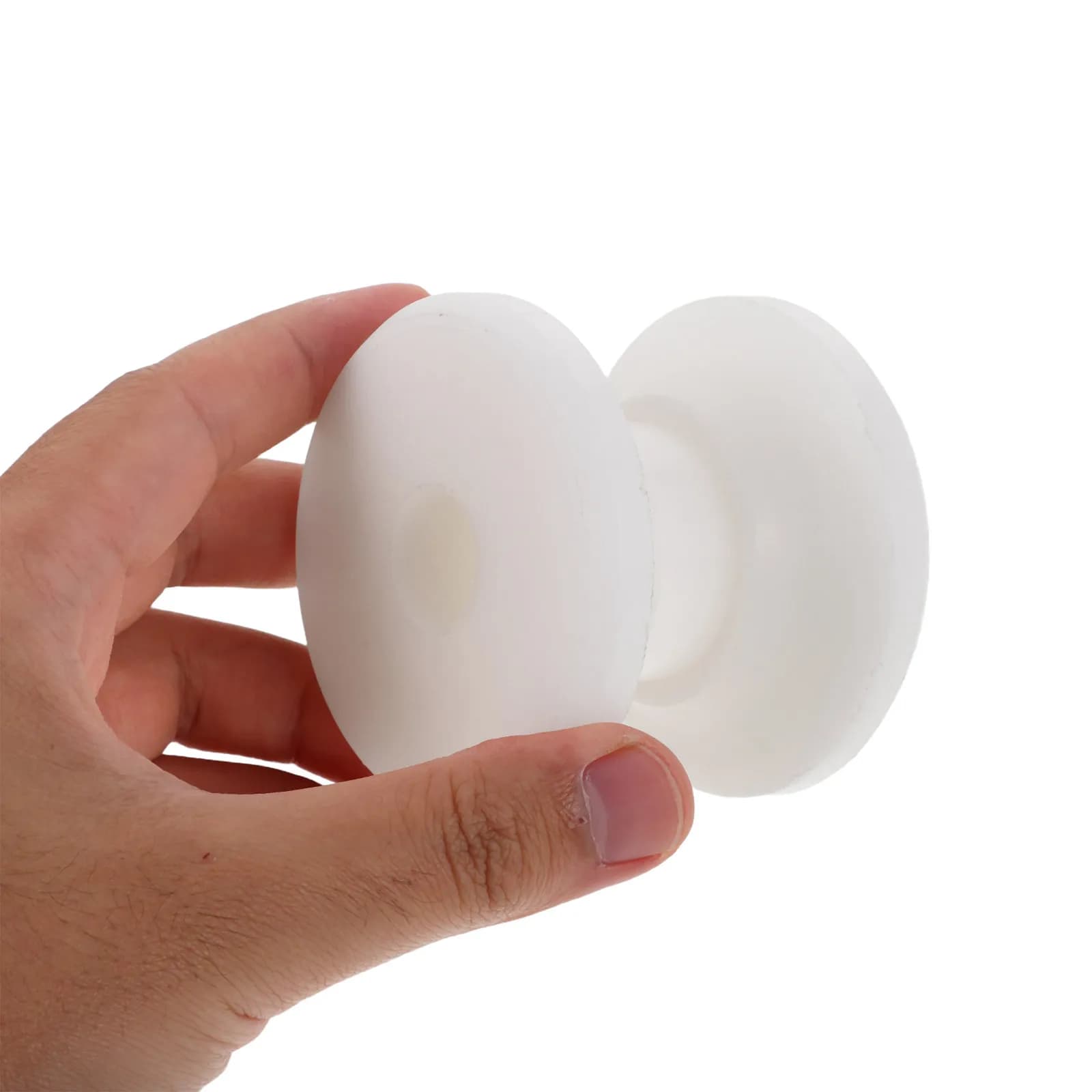 2 Pezzi Rullo Ancoraggio Marino in Nylon Bianco Resistente, Sostituzione Rullo Ancoraggio Barca, Ruota di Guida per Ormeggio di Prua, Resistente agli Urti, per Uso Marino