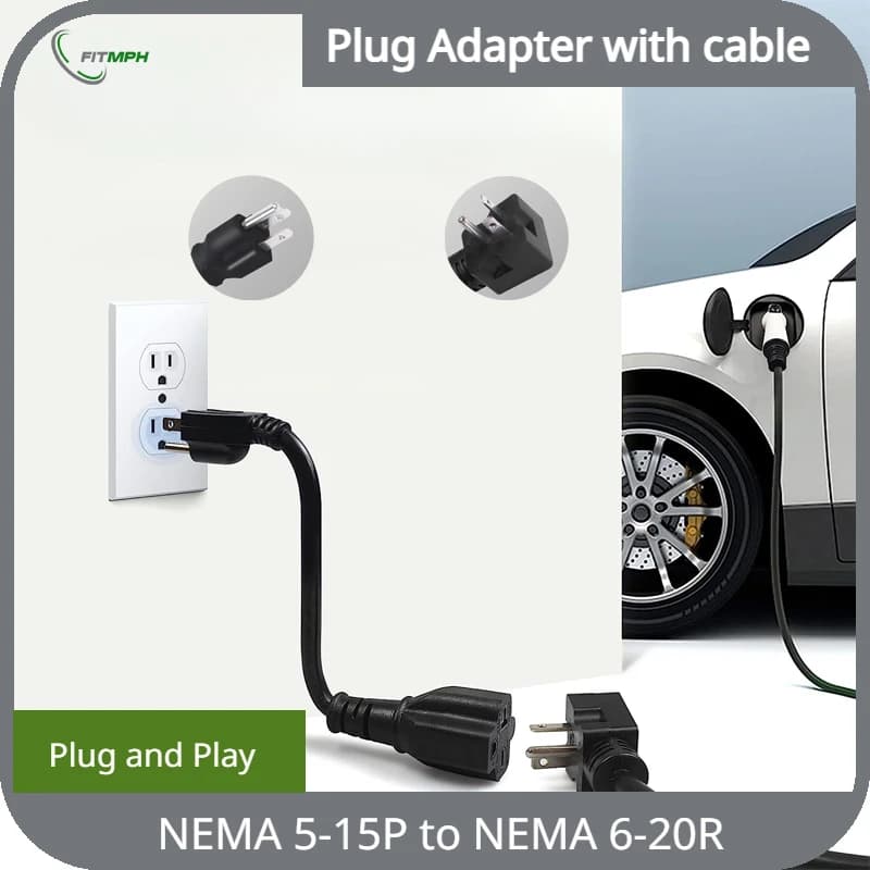 Adattatore FITMPH NEMA 5-15p a 6-20R per ricarica ev livello 2-livello 1
