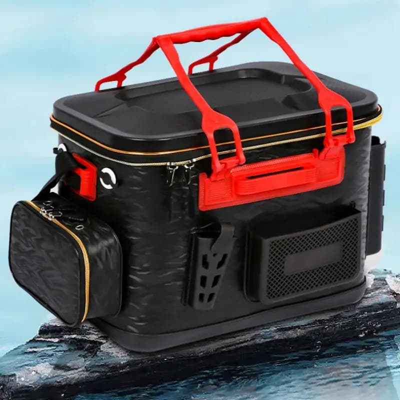 Portable fishing bucket folding bag for fishing gear EVA 6 style box for live fish fishing gear accessories 36/40/45cm