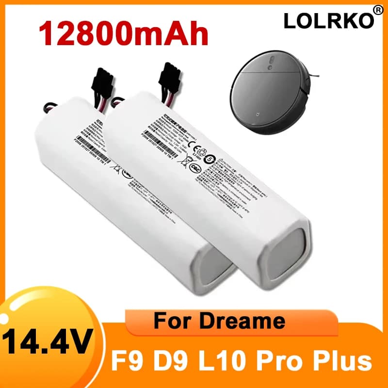 Dreame Robot Vacuum Battery 14.4V 12800mAh P2150-4S2P-XWDLS Replacement Pack for S10 D9 F9 L10Pro L10Plus Mijia