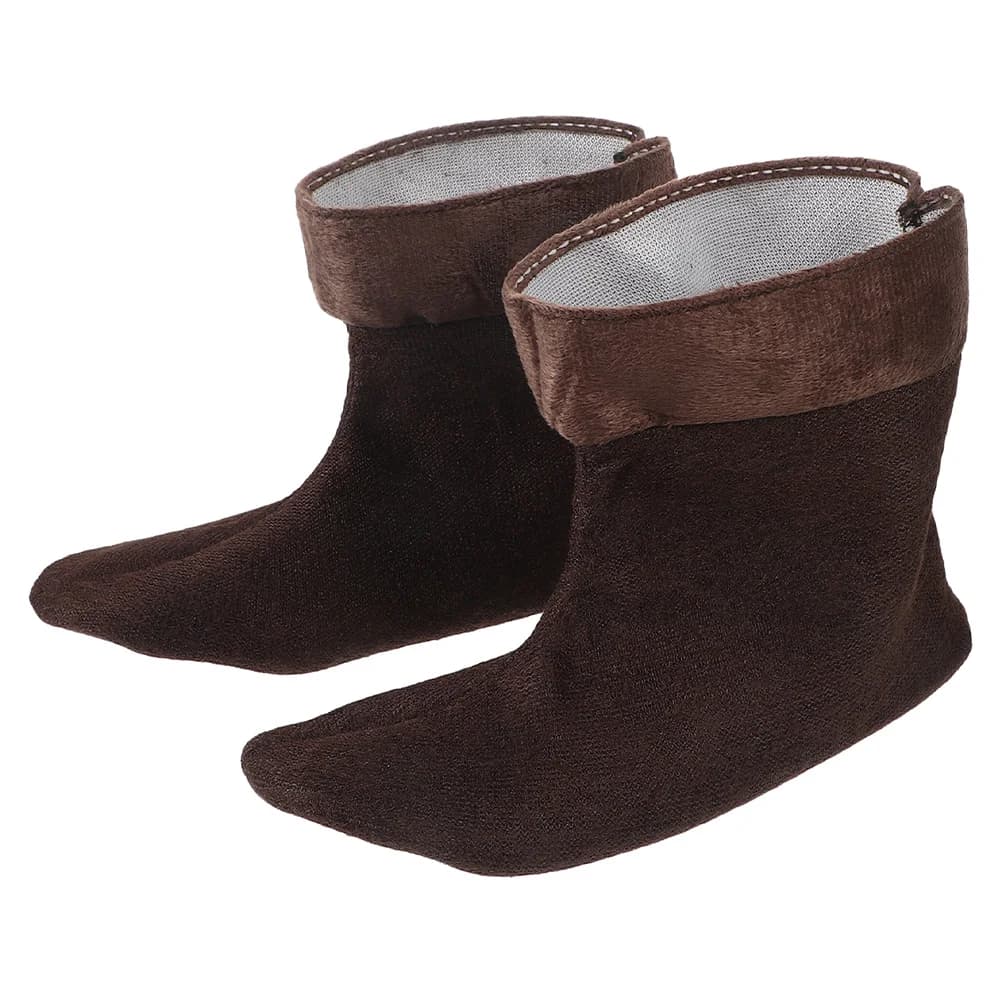 1 paio di inserti per stivali in pile caldo foderati per stivali da pioggia fodera impermeabile rimovibile lavabile solette per scarpe invernali accoglienti per escursioni all'aperto