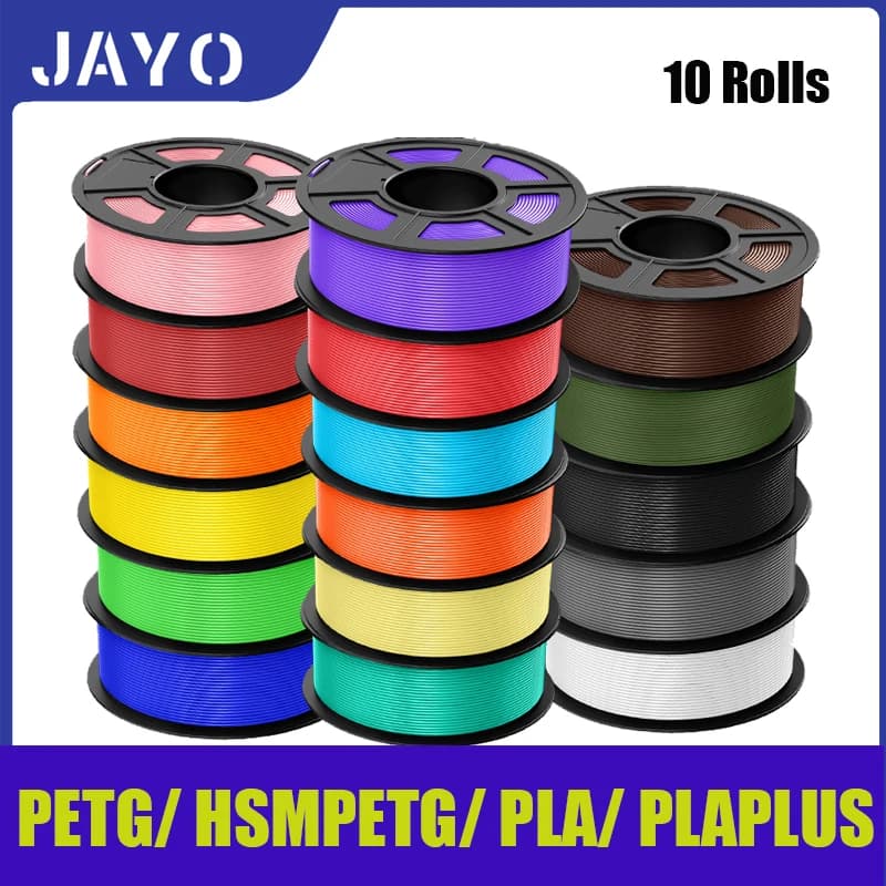JAYO 10 rolls pla plus /PETG / high-speed matte plating/ PLA 175 mm without bubbles smooth plus optional colors for 3D printing