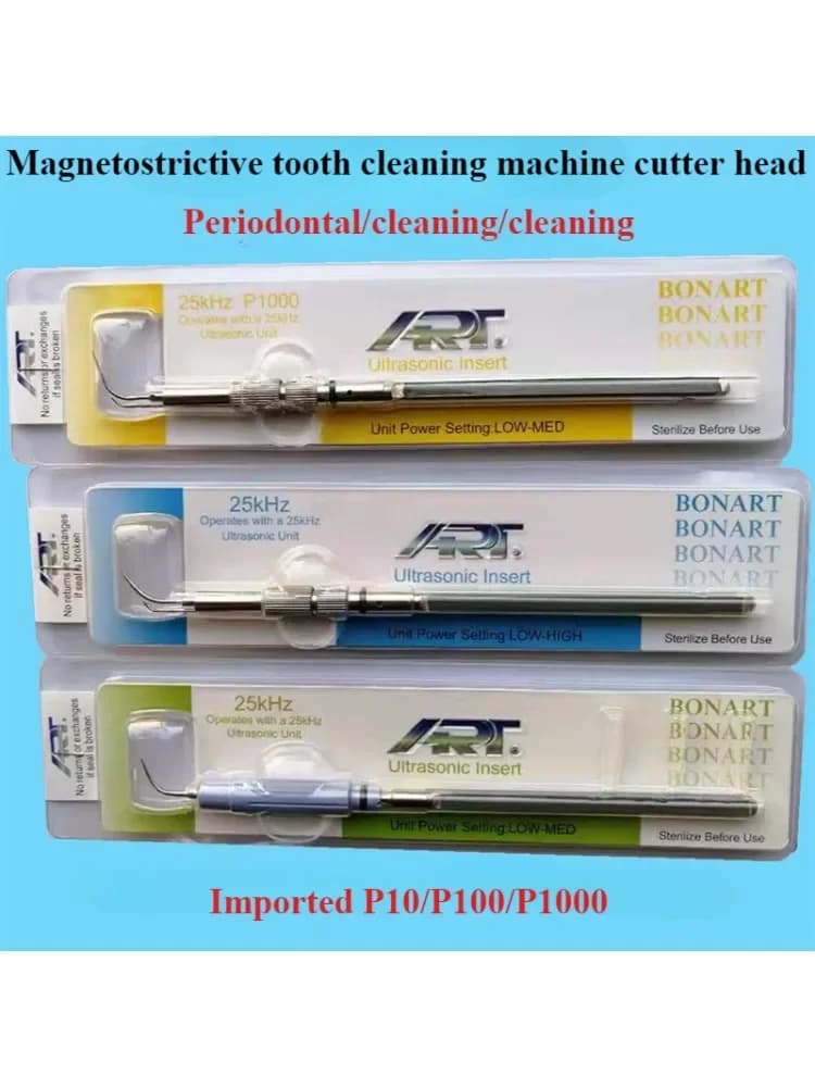1 pz Dentale Magnetico Telescopico Scaling Macchina P10P100P1000 Punta di Lavoro Taiwan Importato Ad Ultrasuoni Calcolo Rimozione Testa di Coltello