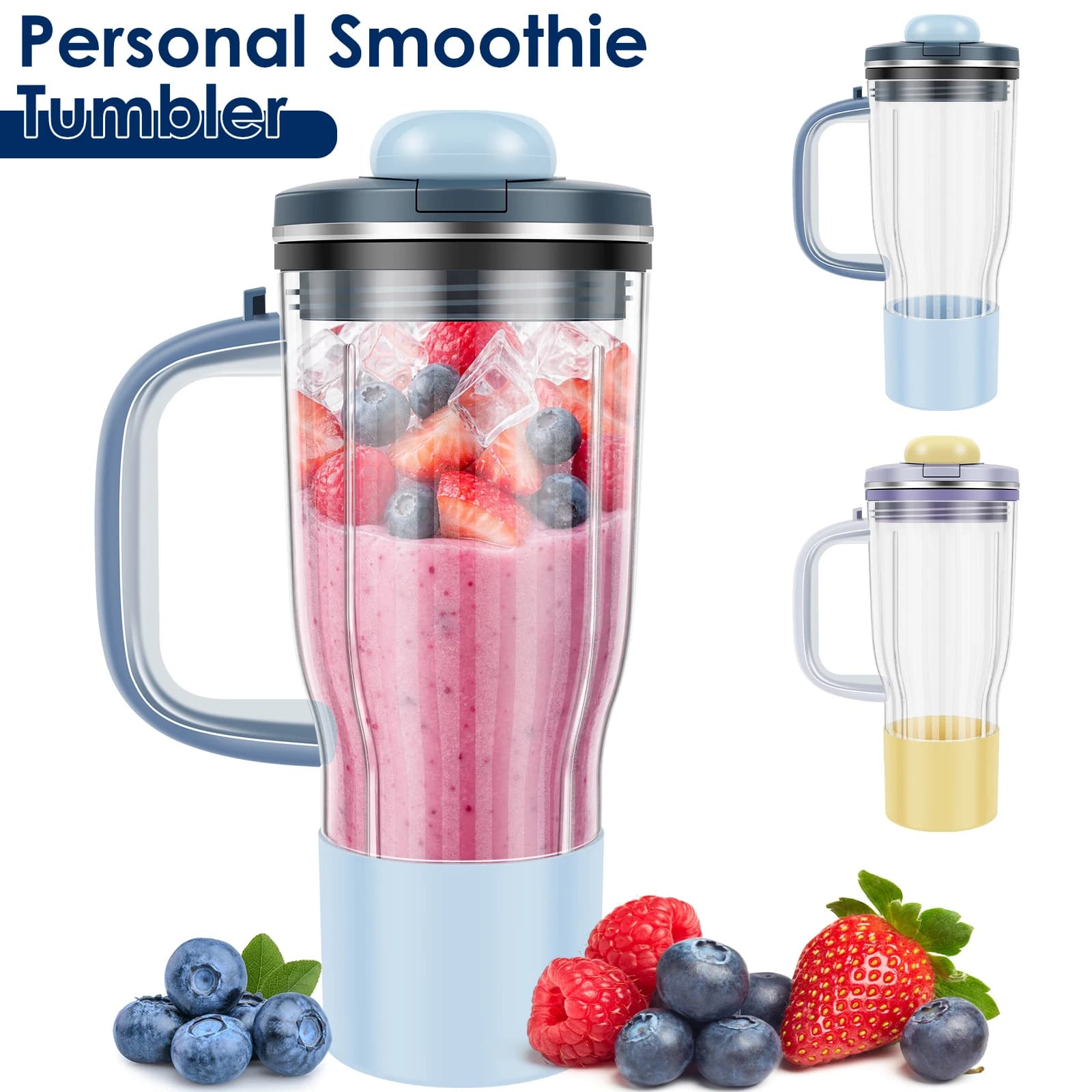 Bicchiere per Frullati Personale da 26 Oz, Tazza Leggera per Frullatore, Bicchieri in Plastica Antigoccia per DB351PK1 DB300BL2 e DB351PK1BRN