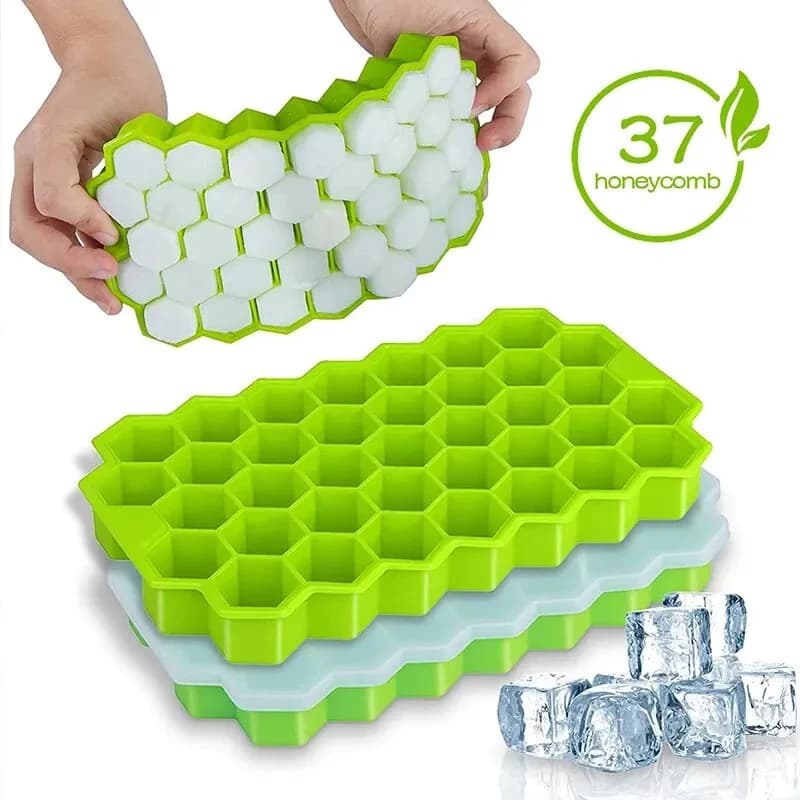 1 pcs honeycomb 37 lattice cube tray maker without cover ice mold DIY