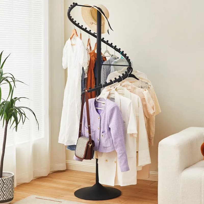 360 degree rotating hanger store household coat rack floor clothing display rack underwear display rack bag storage