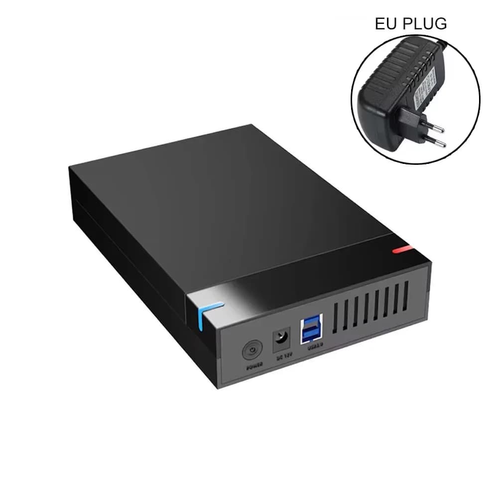 Portable External Hard Drive Case Box Enclosure SATA SSD HDD 10TB 3.5 Inch USB 3.0 Transmission for PC Laptop TV Cellphone