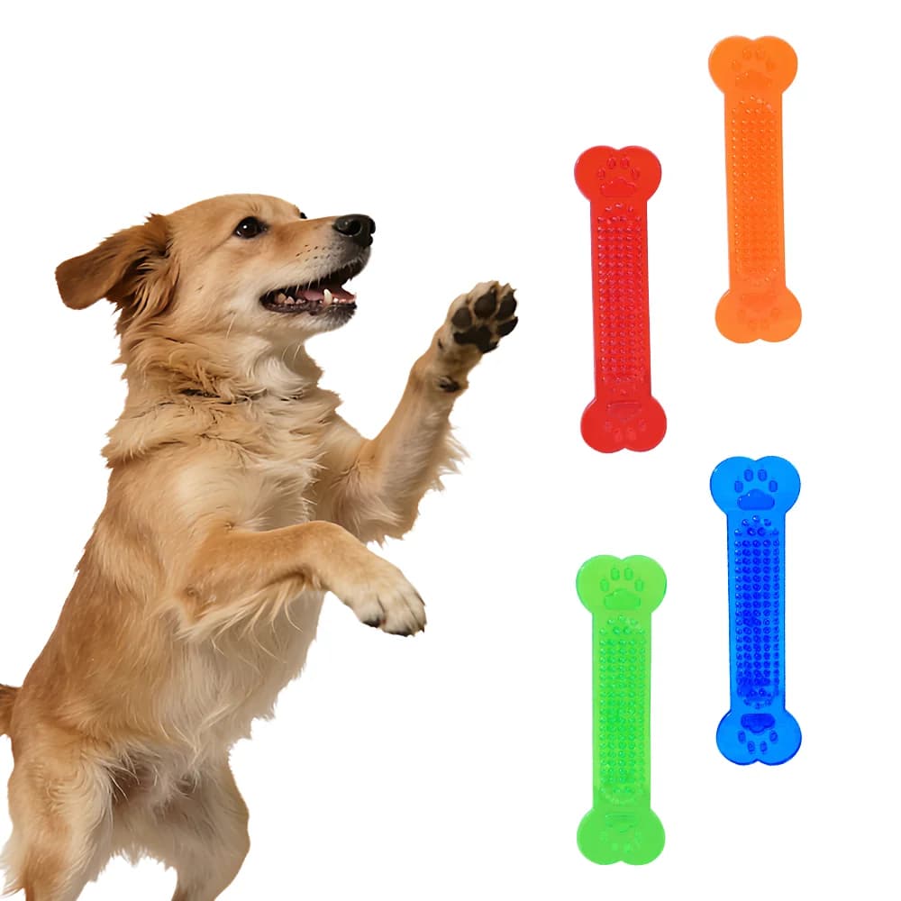 Giocattolo da masticare per cani, detergente dentale in TPR per la cura delle gengive, giocattolo per la pulizia dei denti del cane, 1 pezzo