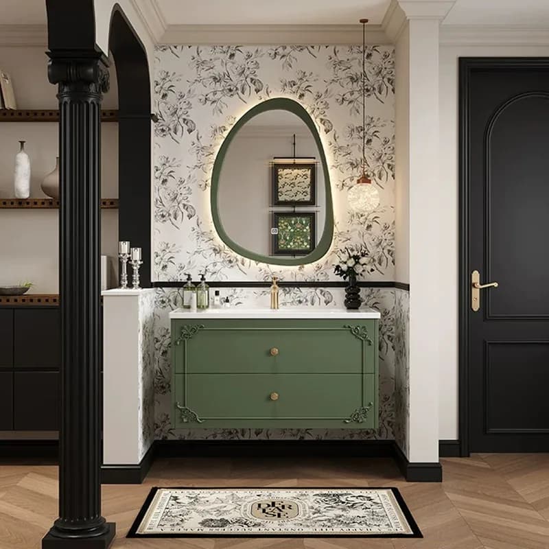 Toilet Makeup Bathroom Cabinet Mirror Partitions Storage Organizer Cupboard Decorations Skincare Archivadores Home Furniture