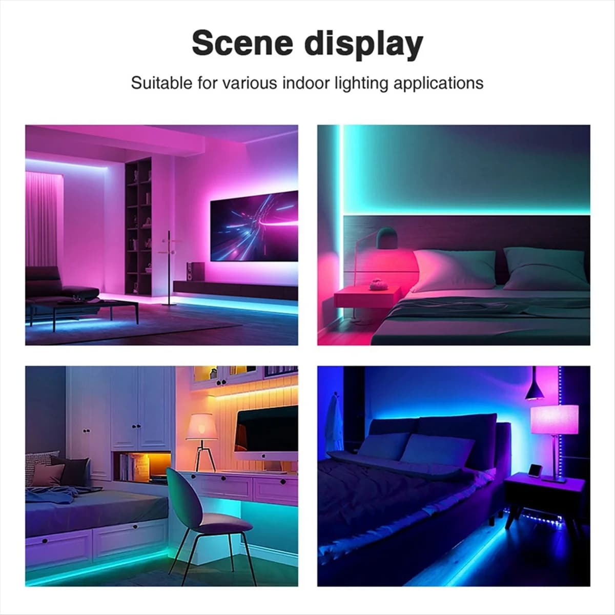 【Caldo e prezzo】 Controller per strisce luminose LED WiFi 5 in 1 App Tuya, voce e telecomando RF 2.4G supportato Ideale per l'illuminazione domestica
