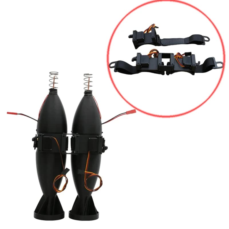 1PCS FPV RC Drone 5-12V Servo Drop Switch Lanciatore a sgancio rapido Dispositivo di caduta dell'aria Fascetta del cavo Contagocce di carico utile per il salvataggio all'aperto