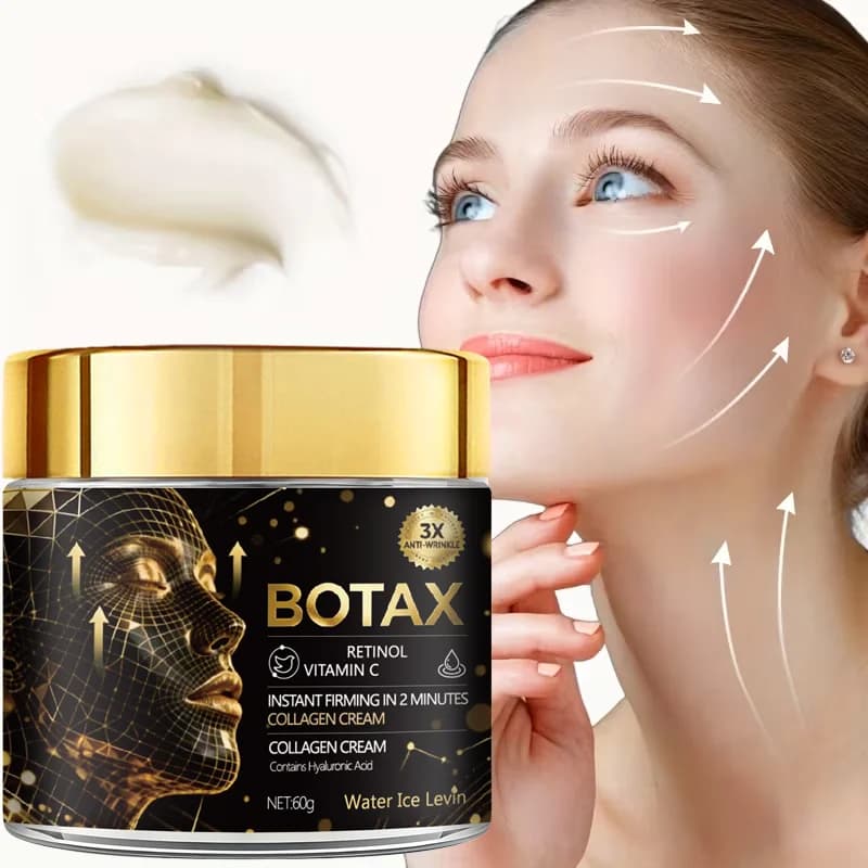 BOTAX (3X anti-wrinkled firming cream): retinol/vitamin C/colagene, 2-minute instantaneous firming, moisturizes all skin types smoothly