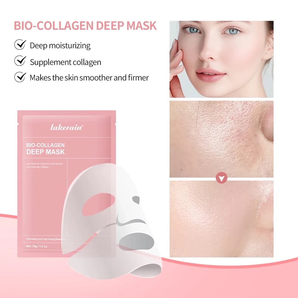 Bio-Collagene Reale Deep Mask Supplement Collagen Hydrating Deep Pores Minimization Radiant Illumina Radiance Skin Care