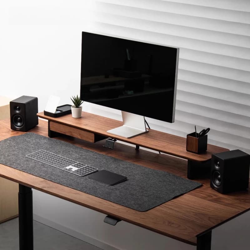 M20 Walnut Solid Wood Display Monitor Heightening Frame Desktop Storage Racks Modular Bracket Office Computer Storage Holders