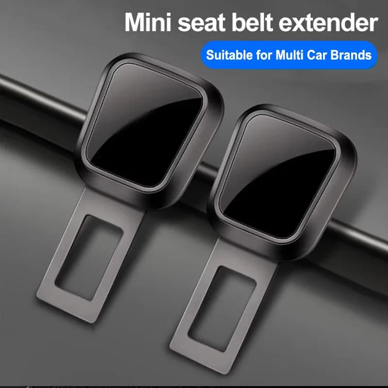 Car Seat Belt Clip Extender Safety Seatbelt Lock Buckle Plug Just Plug and Play Insert Socket Extender Safety Buckle 1/2 PCS