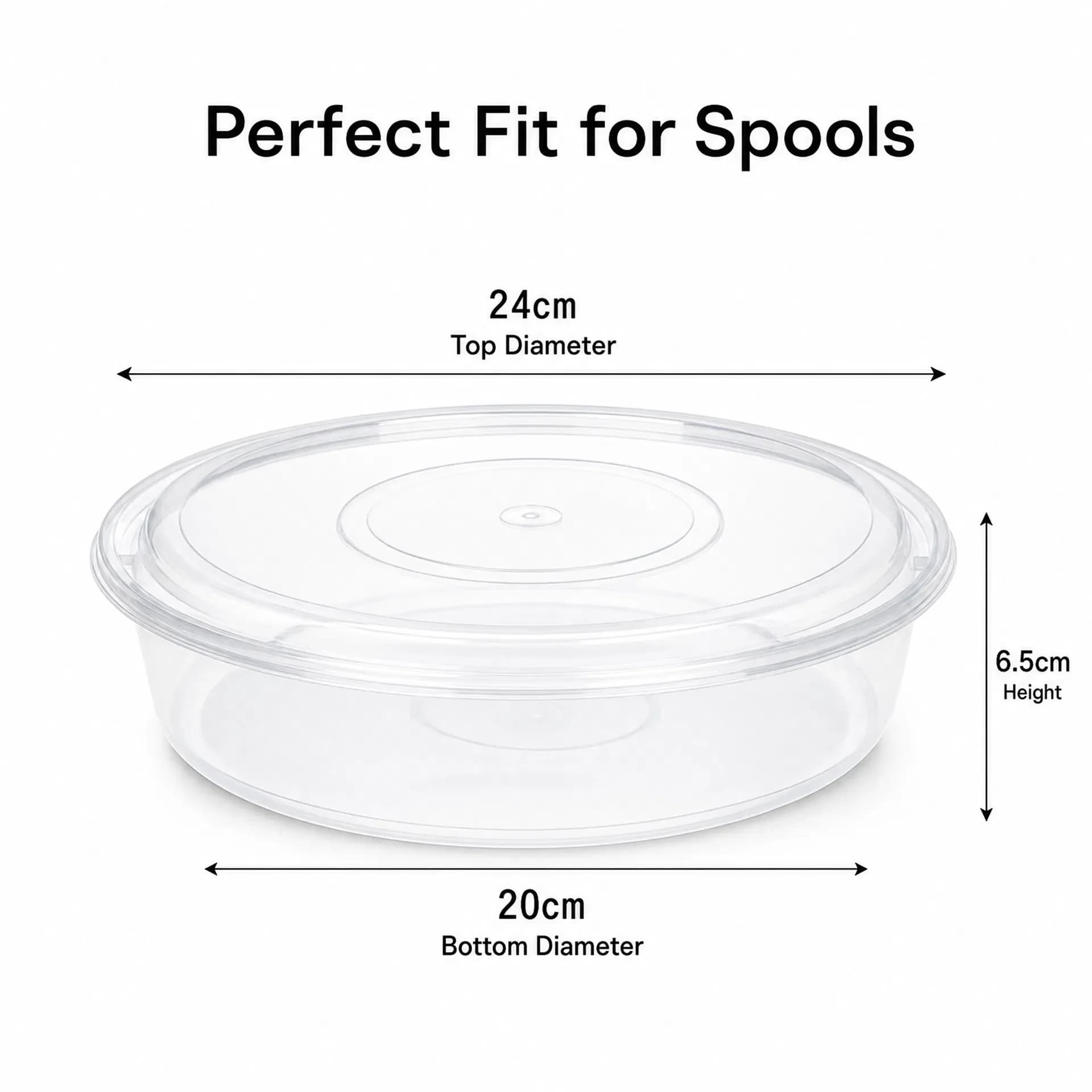 10Pcs Transparent 3D Filament Storage Containers Stackable Dustproof Moisture Proof Holders for Desktop Organization
