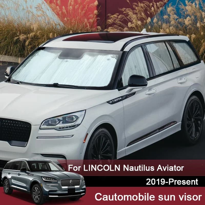 Auto Parasole Copertura di Protezione UV Per LINCOLN Nautilus Aviator 2019-2025 Tenda Della Finestra Visiera Parasole Parabrezza Copertura Accessorio
