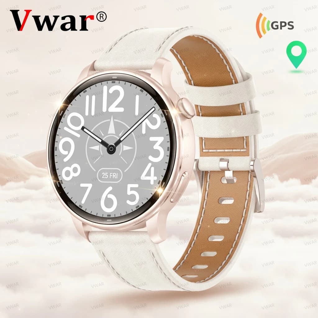 VWAR Smart Watch da donna GPS integrato 30 m Smartwatch da nuoto impermeabile Corsa ciclismo GPS Sport Fitness Tracker per Android IOS